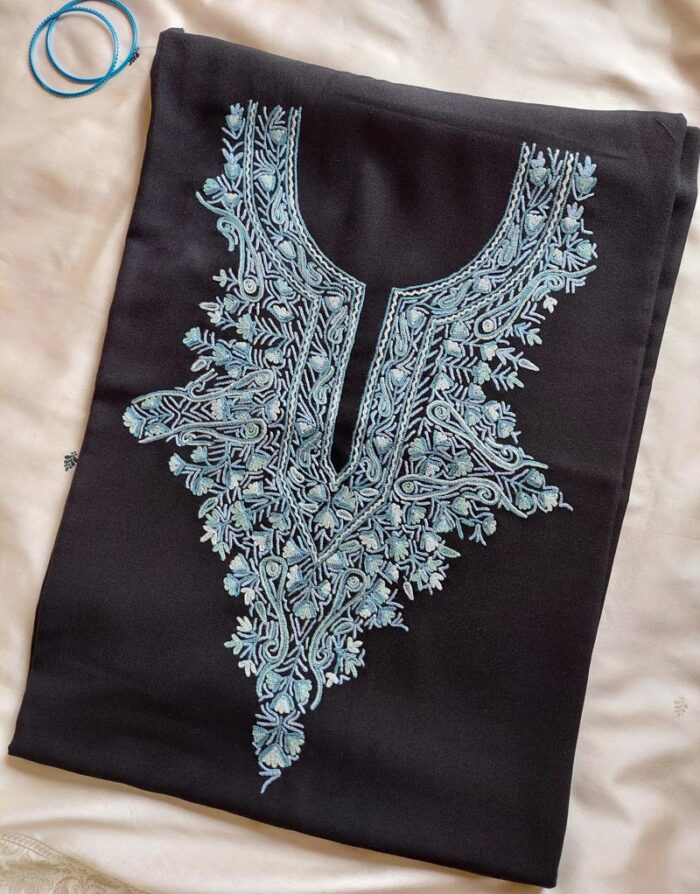Black Summer Cool Aari Embroidery Suit