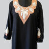 Black Summer Cool Dual Tilla Work Kurta