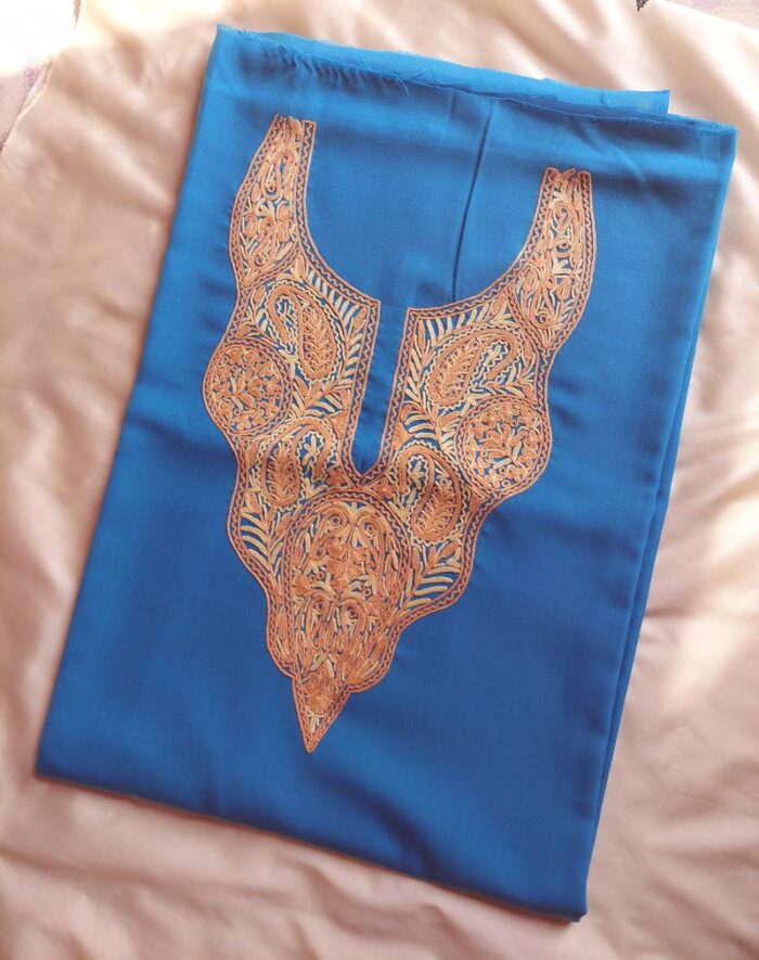 Light Blue Summer Cool Aari Embroidery Suit