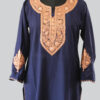 Dark Blue Summer Cool Dual Tilla Work Kurta