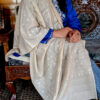 Classic Natural Pashmina Stole With Hand Sozni Embroidery