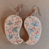 Cream Paper Mache Earrings