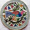 Peacock Design Handmade Aari Embroidered Namda