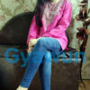 Pink Silk Aari Work Kurti