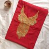 Red Summer Cool Tilla Embroidery Suit