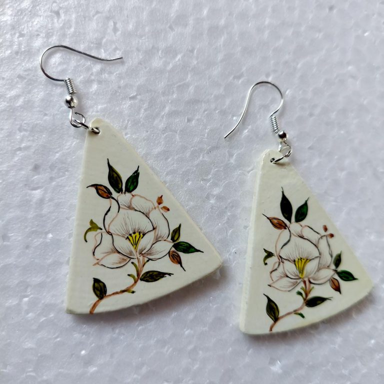Bodh Posh Paper Mache Earrings