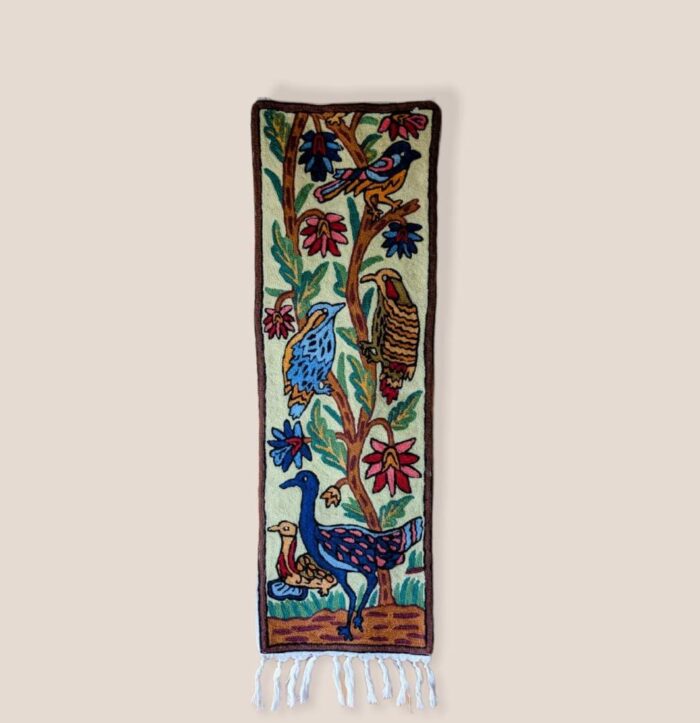 Exotic Embroidered Chainstitch Wall Hanging