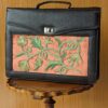 Brown Laptop Bag with Ariwork Embroidery