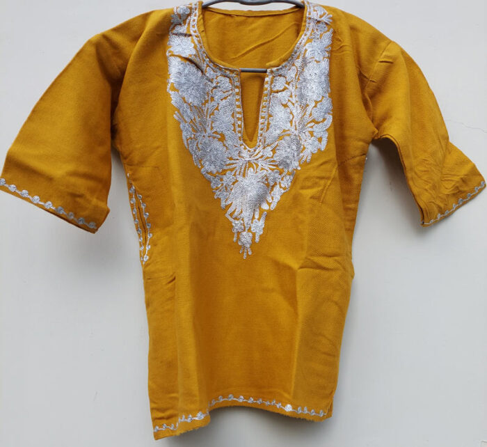 Yellow Girls Winter Pheran