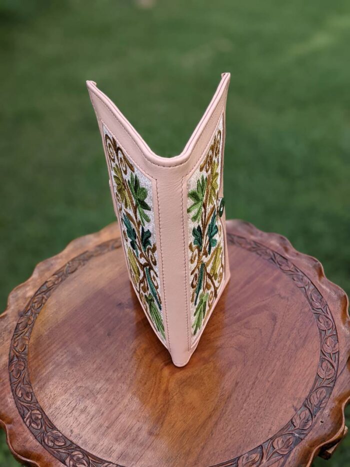 Light Pink Leather Bi-Fold Wallet - Image 3