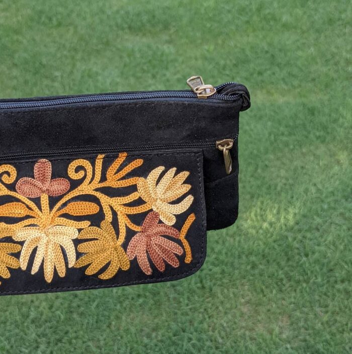 Black Bag With Aari Embroidery - Image 3