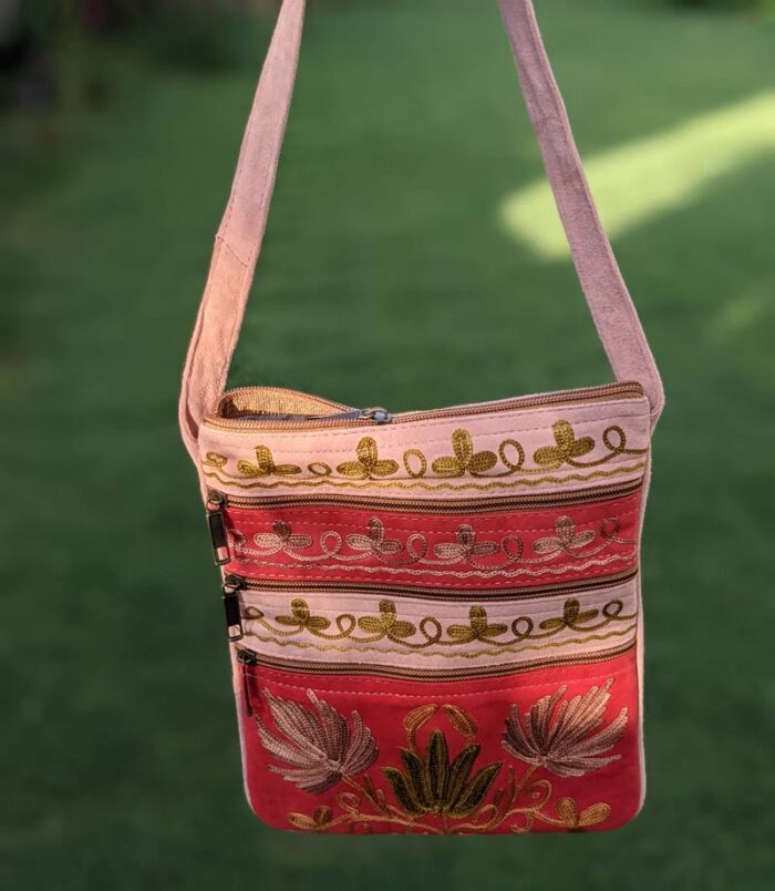 5 Zipper Multi Chinar Leaf Bag