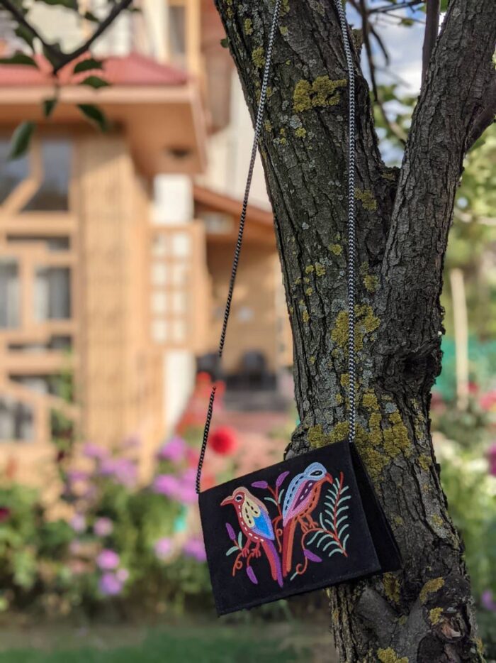 Birds Sling Bag With Handwork - Image 2