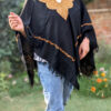 Soft Kashmiri Hand Aari Embroidery Poncho