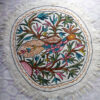 3x3 Mor Handmade Aari Embroidered Namda