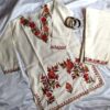 Girl Kid White Cotton Kurta Pajama Set