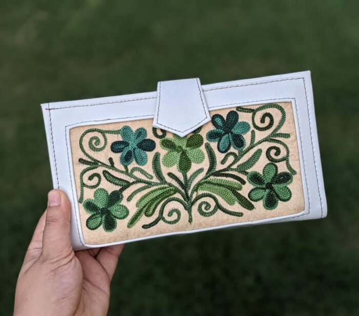 White Leather Bi-Fold Wallet