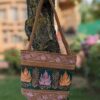 Brown Green Zaina Bag with Chinar Design