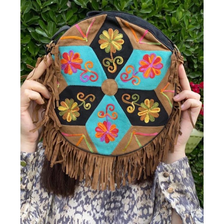 Circular Cross Body Sling With Fringes