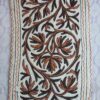 Brown Handmade Aari Embroidered Namda 3x2