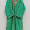 Green Velvet Pheran with Tilla Work ( Length 36 )