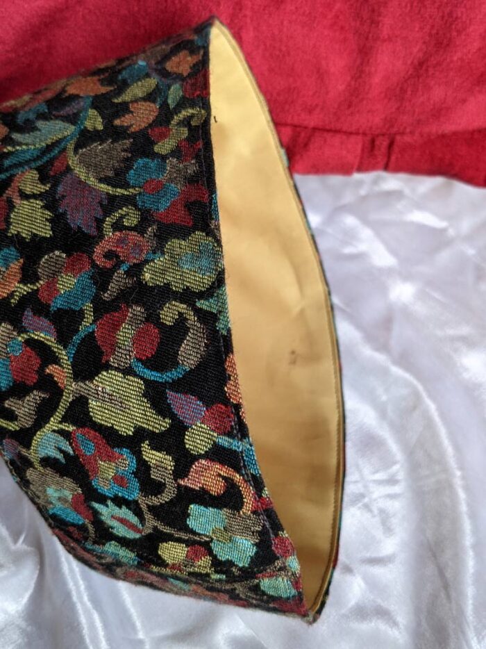 Black Kashmiri Kani Design Cap - Image 2