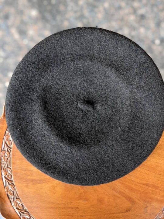 Black Kashmiri English Woman Hat