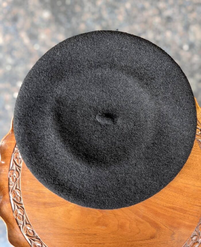 Black Kashmiri English Woman Hat