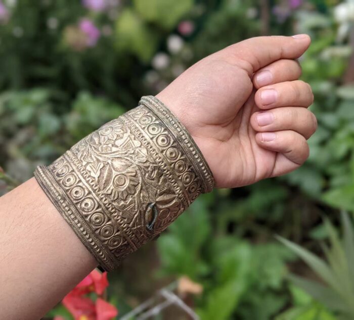Kashmiri Antique Traditional Handmade Cuff Bracelet