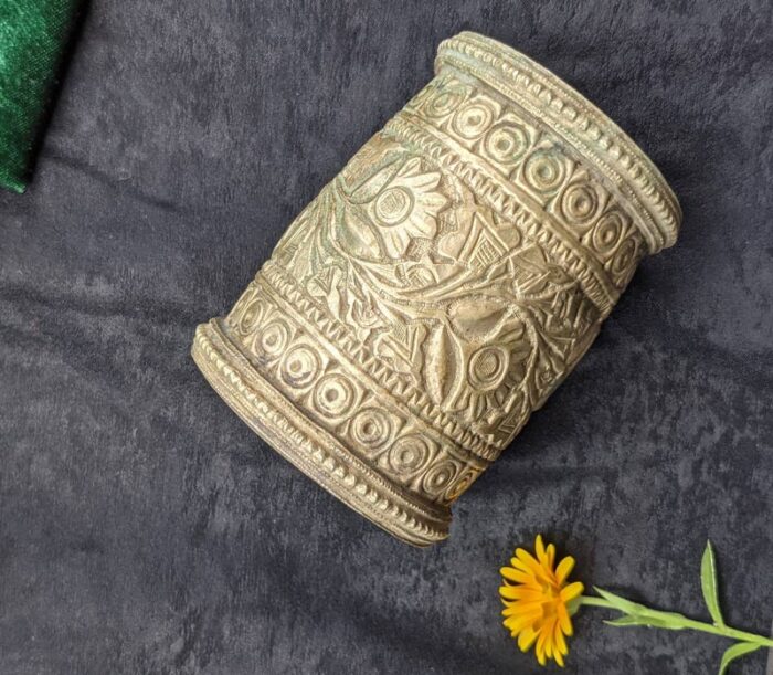 Kashmiri Antique Traditional Handmade Cuff Bracelet - Image 2