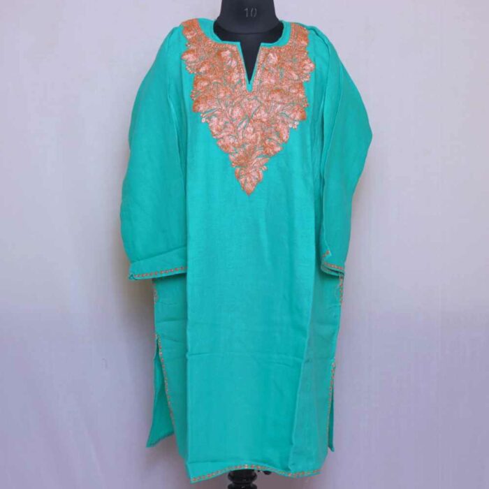 Pure Raffal Tilla Work Pheran L39 - Image 2