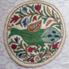 2x2 Bird Handmade Aari Embroidered Namda