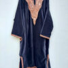 Black Italian Velvet Pheran with Tilla Work