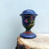 Handmade Blue Paper Mache Incense Holder