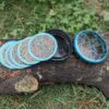 Hand-Painted Decorative Paper Mache Tea Coasters