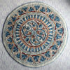 4x4ft Aabi Round Hand Embroidered Namda
