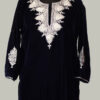 Dark Blue Makhmal Tilla Kurta With Tilla Embroidery
