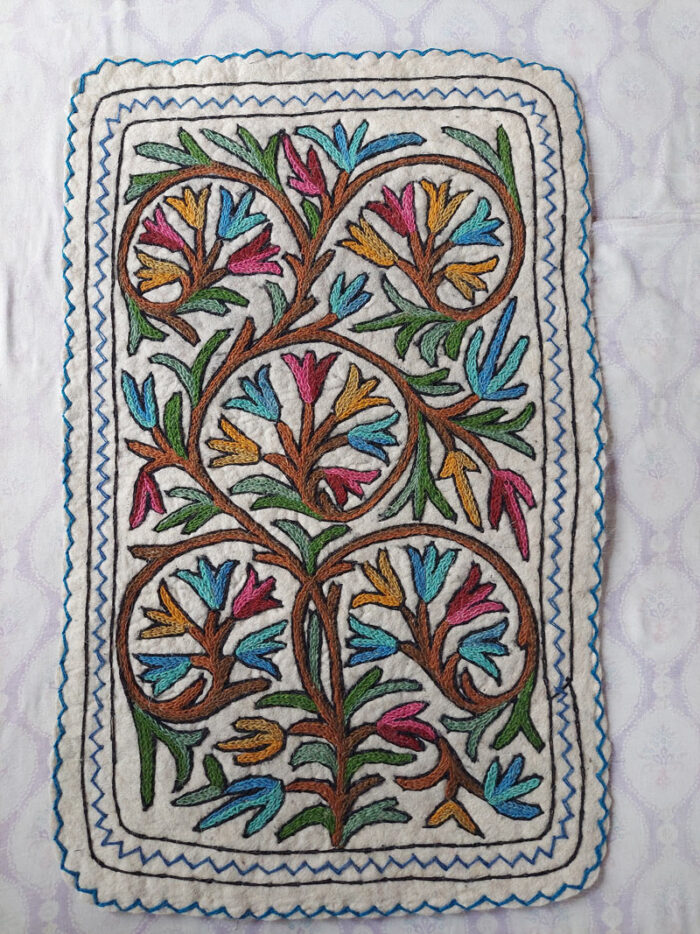 3x2 Shakh Handmade Aari Embroidered Namda