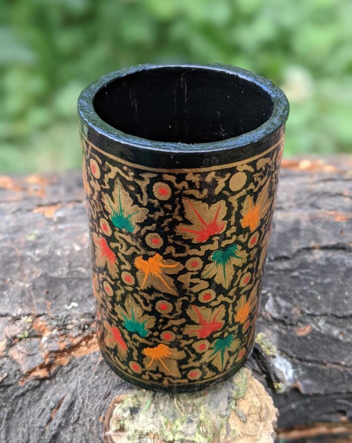 Black Paper Mache Holder