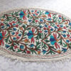 3x5 Oval Handmade Aari Embroidered Namda