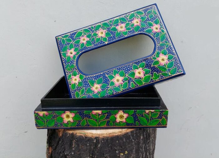 Sabz Paper Mache Napkin Box