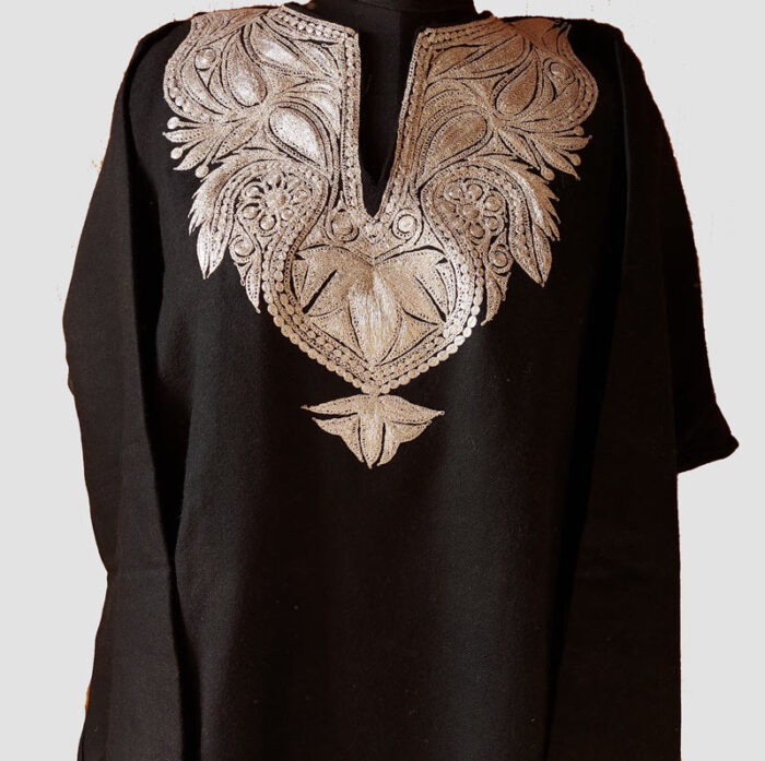 Black Pure Raffal Tilla Pheran