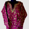 Maroon Jali Aari Work Cashmilon Pheran