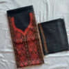 3Pc Black Wool Hand Aari and Sozni Suit With Stole