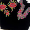 Black Pure Raffal Pheran With Unique and Beautiful Hand Aari Work