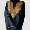 Pure Raffal Wool Black Pheran With Hand Sozni Work