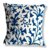 Blue Floral Hand Embroidered Crewel 16×16 Cushion Cover