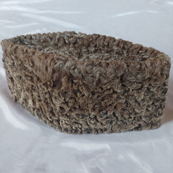 Greyish Brown Kashmiri Karakuli Cap