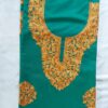 Green Spun Aari Embroidery Suit