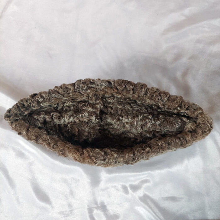 Greyish Brown Kashmiri Karakuli Cap - Image 2